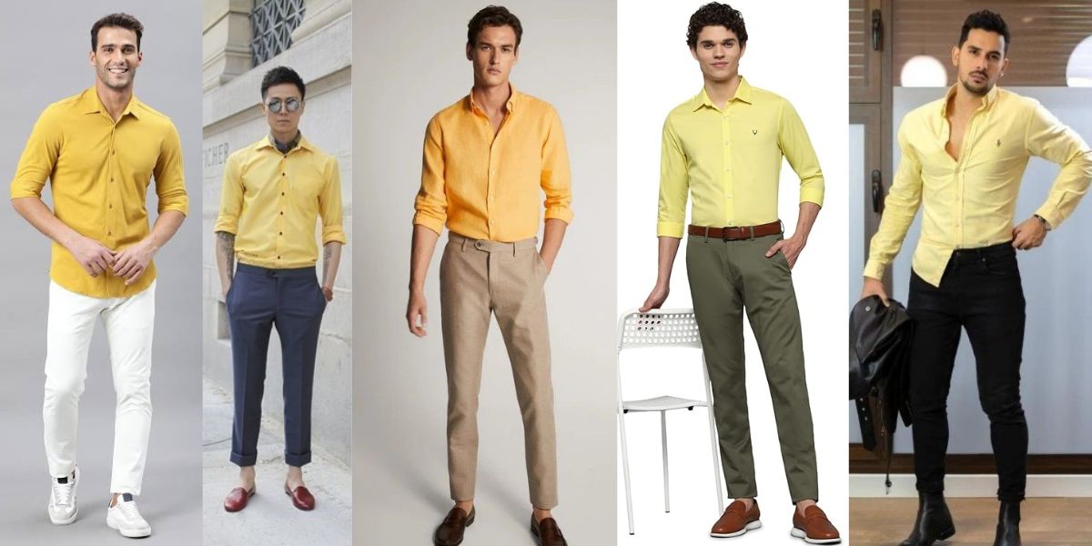 Top 10 Yellow Shirt Matching Pant Ideas for Men 2024