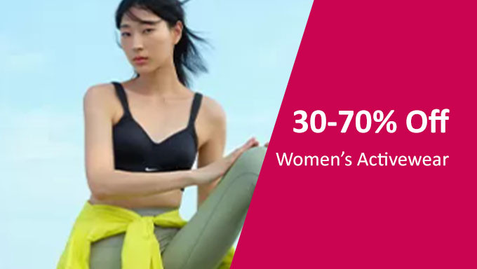 30%-70% OFF On Women Active Wear 