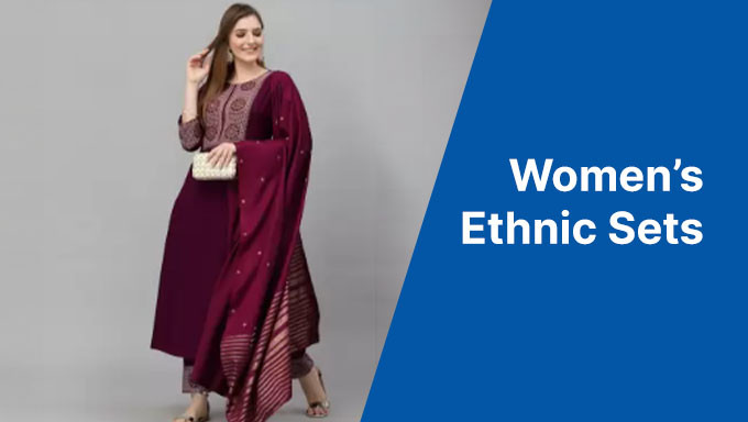 Upto 90% Off On Women's Ethnic Sets