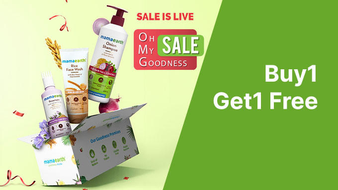 OH MY GOODNESS SALE | Buy 1 & Get 1 Free on Shampoo, Hair Oil, Face Wash, & More + Extra 5% Prepaid Off