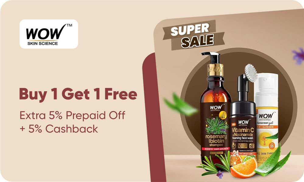 Super Sale | Buy 1 Get 1 FREE On Selected Products + Extra 5% Off On All Prepaid Orders