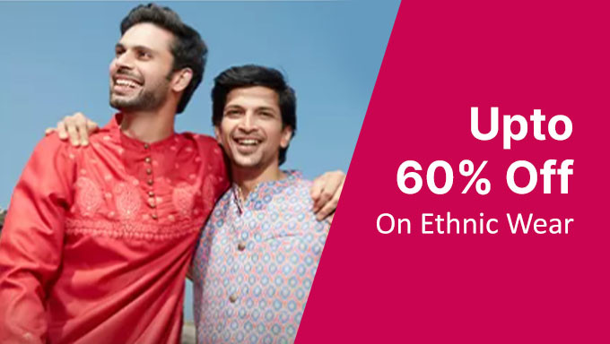 SALE| Upto 60% Off On Men's Ethnic Wear 