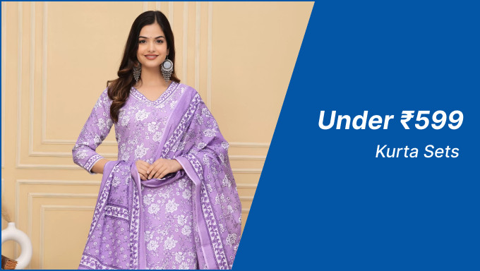 STEAL DEAL| Women's Ethnic Kurta Sets Under Rs. 599