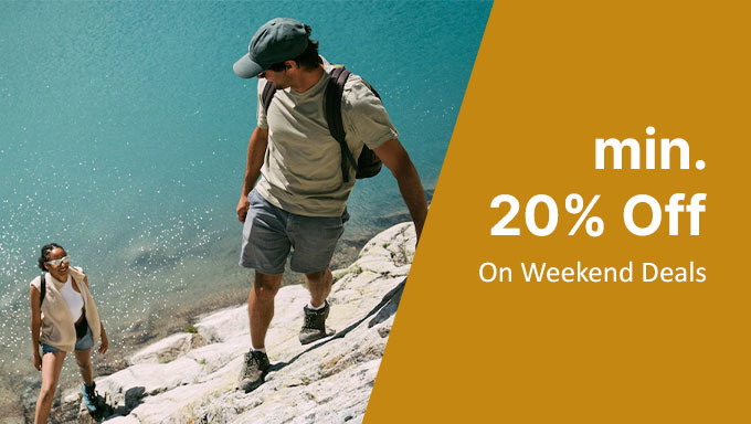 Minimum 20% off deals for your next weekend getaway!