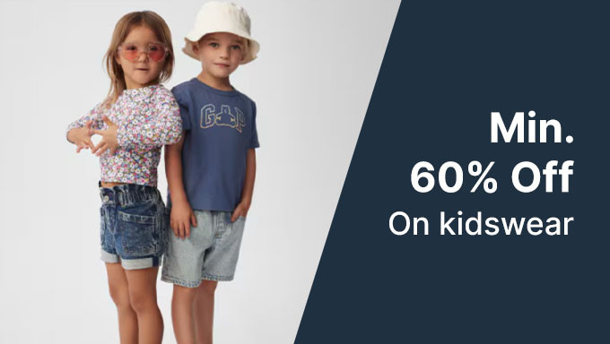 Min 60% Off On Kids Wear On Brands Like Gap,U.S . PoloAssn,United Colours Of Benetton & More