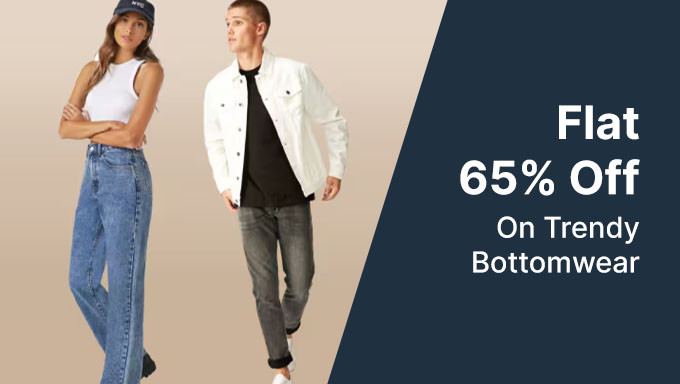 Upto 65% Off On Trendy Bottomwear From Brands Like Kotty,Silverfly & Many More