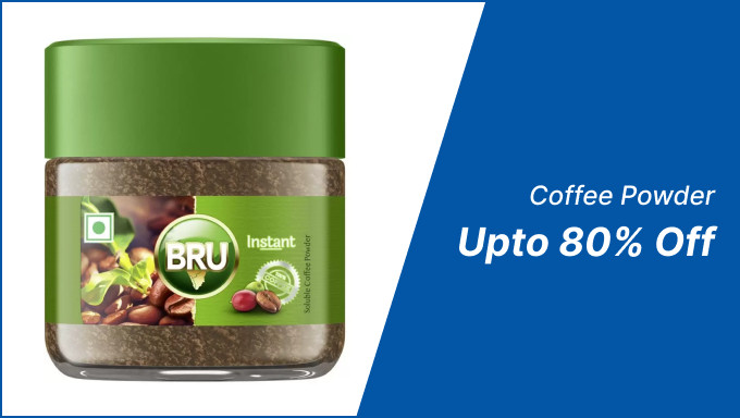 Upto 80% Off On Coffee Powder On Brands Like Nescafe,Tata coffee,Davidoff & More