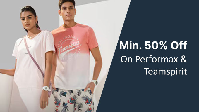 Min. 50% Off & More On Brands Teamspirit & Performax Products