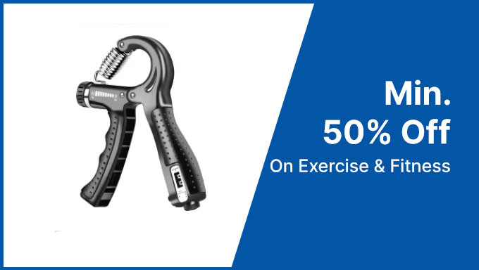 Min. 50% Off On Exercise & Fitness Equipments 