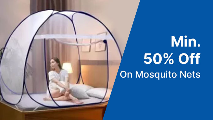 Min. 50% Off On Mosquito Nets On Brands La Verne,Mosco Carre & More 