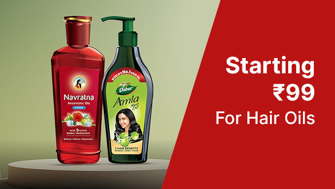 Hair Oils Starting From Rs. 99 Only Of Brands Dabur,Bajaj,Rey Naturals & More