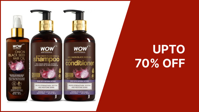 Upto 70% Off On WOW Skin Care Products