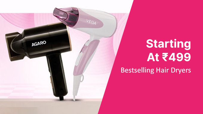 Bestselling Hair Dryers Starting From Rs.499 Only Of Brands Alan Truman,Agaro,Dyson,Vega & More 