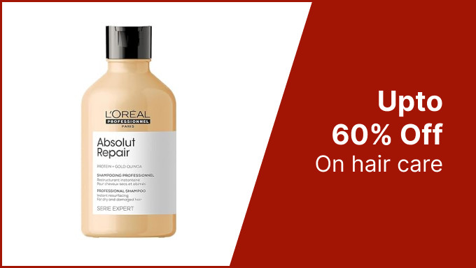 SALE|Upto 60% Off On Hair Care 