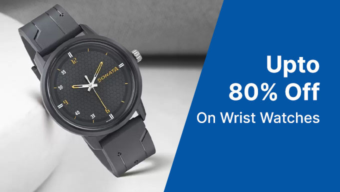 Upto 80% Off On Wrist Watches On Brands Sonata,Van Heusen ,Timex,Fastrack,Titan,Fossil & More