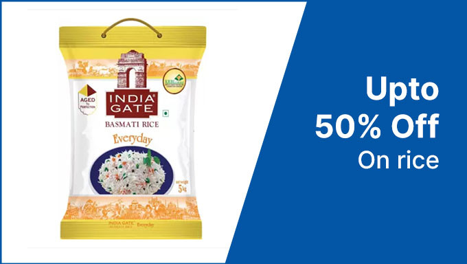 Upto 50% Off On Rice 