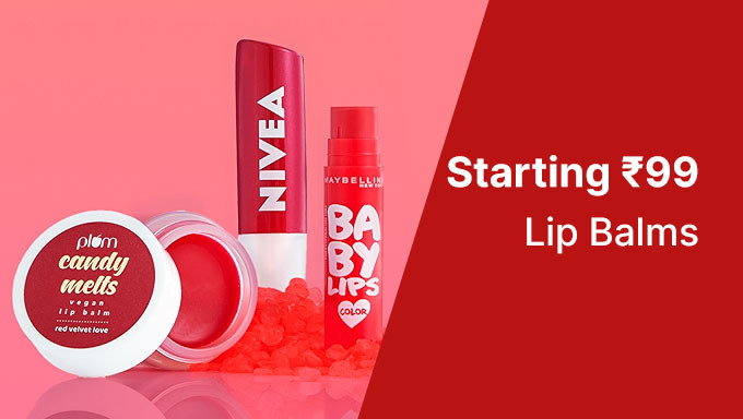 Lip Balms Starting At Rs. 99 Only Of Brands Sugar,Laneige,Biotique,Nivea & More