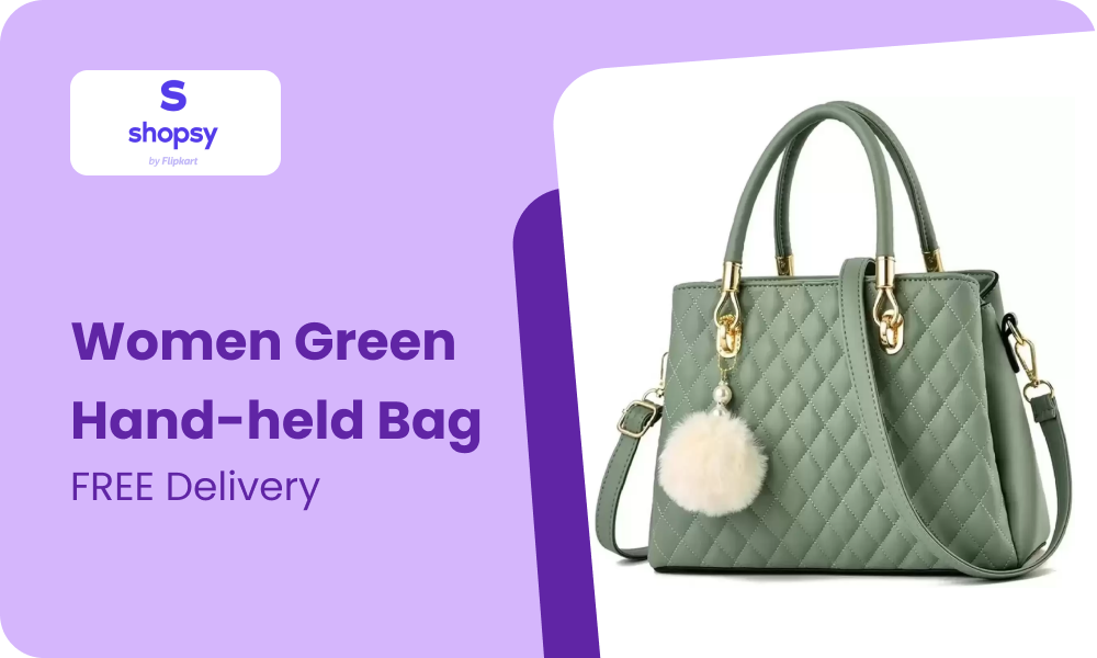 Buy Women's Green Hand-held Bag