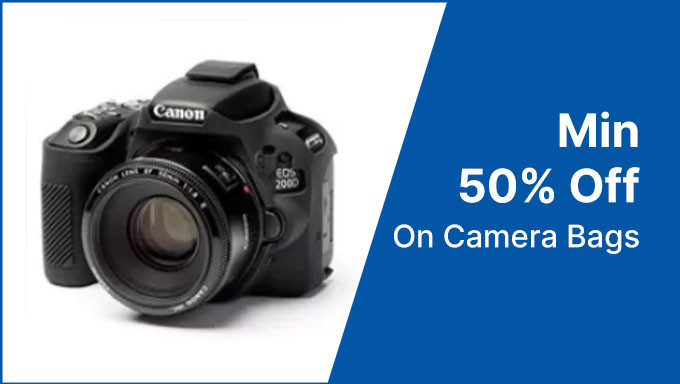 Min. 50% Off On Camera Bags Of Brands Canon,Nikon ,Digicom & More