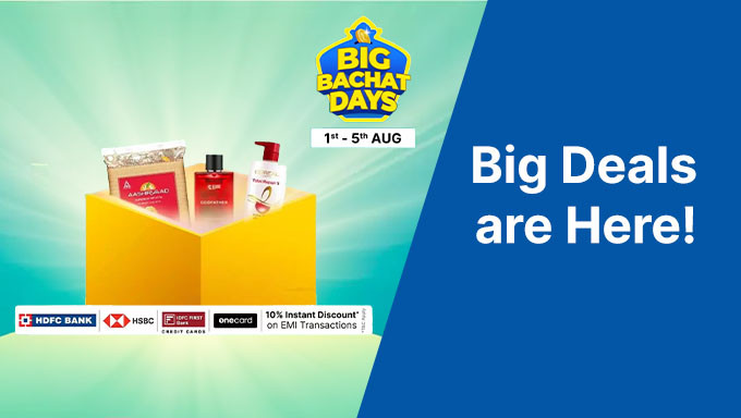 Flipkart Big Bachat Days | Upto 80% Off on Electronics, Mobiles, Fashion & More +10% OFF On Selected Bank Cards Discount