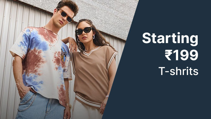 T-shirts For Men And Women Starting At Rs.199 Of Brands DNMX,Altheory, Fig,Teamspirit,Lee Cooper & More