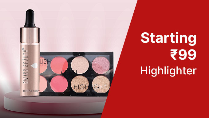 Highlighter Starting At Rs.99 Of Brands Lakme,Maybelline,Sugar,Colorbar & More