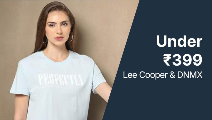 Under Rs. 399 On Lee Cooper & DNMX 