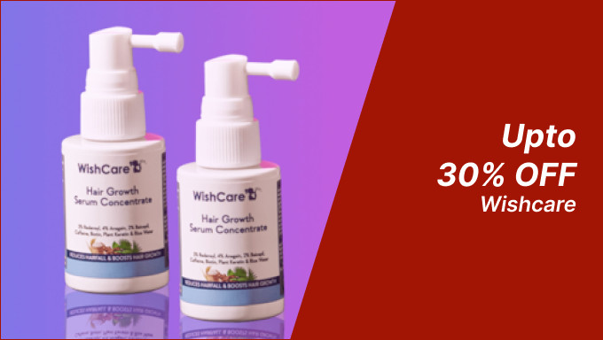 Upto 30% Off On Wish Care Hair Care,Skin Care,Tools & Accessories Range