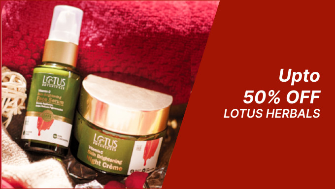 Upto 50% Off On Lotus Herbals Bath & Shower,Hair Care,Skin Care Range