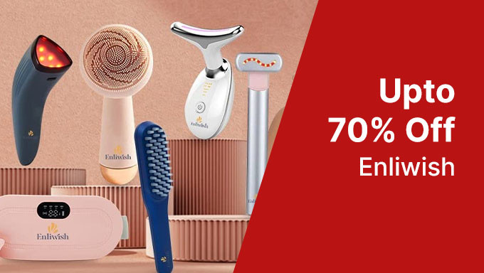 Upto 70% Off On Enliwish Face Wash ,Facial Kit,Face Masks Bath & Shower Sponges Range