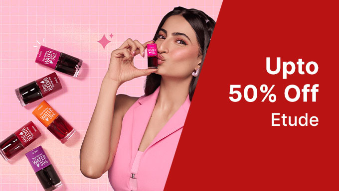 Upto 50% Off On Etude Lipsticks Lip Stains & Tints Lip Glosses Face Blushes & More