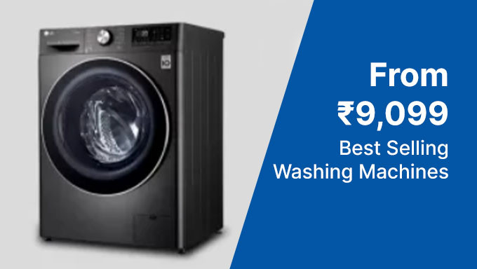 Washing Machine Starting From Rs. 9,090 Of Brands Samsung ,Lg ,IFb ,Whirlpool& More