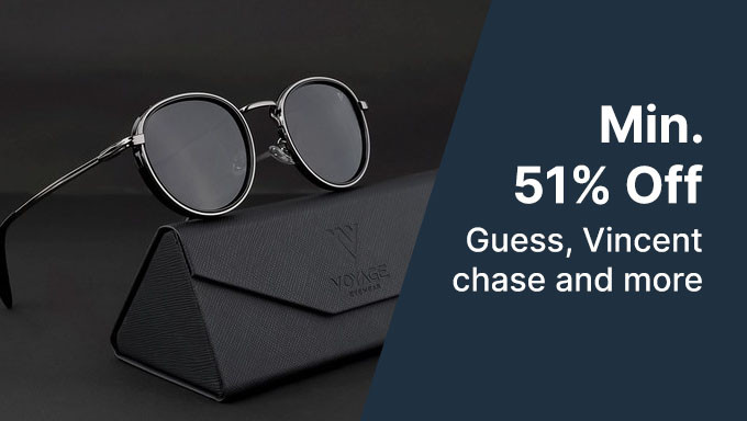  Min 51% off Sunglasses crazy deal unlock (Guess, Vincent chase and more)