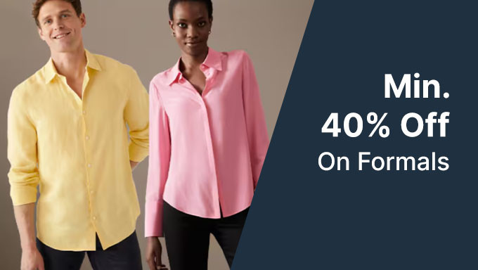 Min. 40% Off On Formal Wear Of Brands Arrow,Park Avenue,Adidas,Arrow & More 