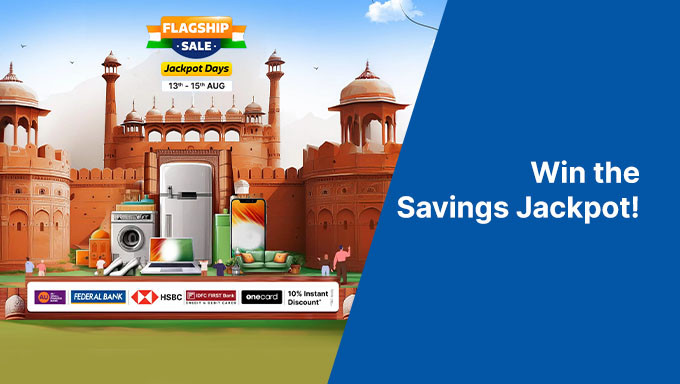 Flipkart Flagship Sale Jackpot Days | Upto 80% Off + Extra 10% Bank Off On Fashion, Lifestyle, Electronics & Appliances