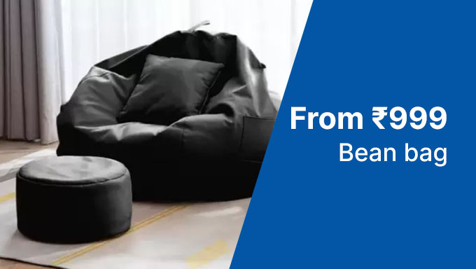 Bean Bag Starting From Rs. 999+Bank Offers