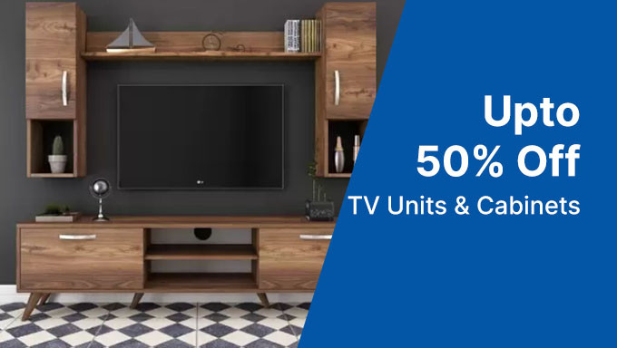 Upto 50% Off On TV Units & Cabinets