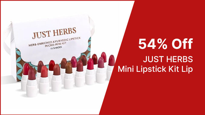 Just Herbs Ayurvedic Creamy Matte Micro Mini Lipstick Kit Lip (Pack Of 16)