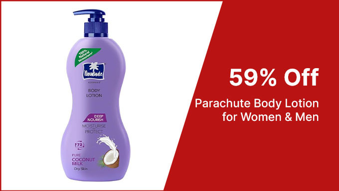 60% Off On Parachute Advansed Deep Nourish Body Lotion for Women & Men