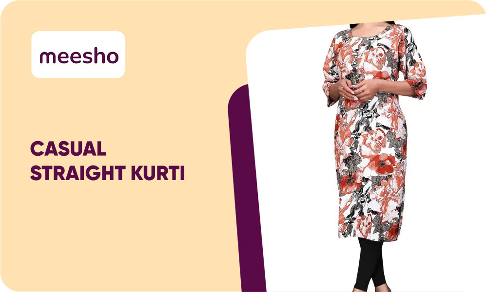 BUY CASUAL STRAIGHT KURTI 