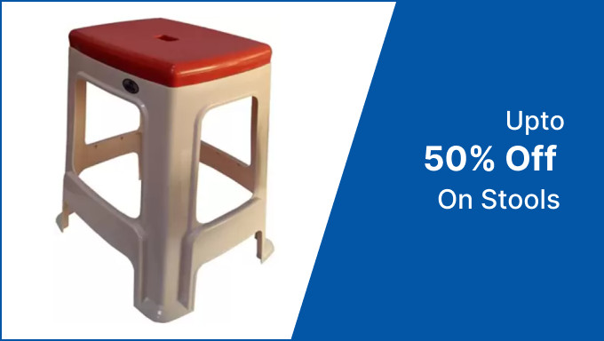 20% To 50% Off On Metal, Plastic,Solid Wood,Bamboo, Fabric & More Stools + Bank Offers 