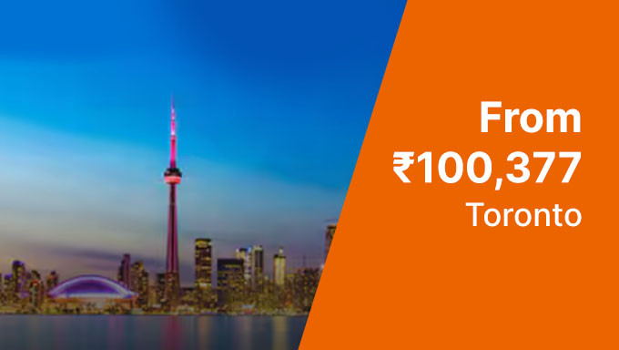  Round Trip From Mumbai To Toronto Economy Class Starting From Rs.1,00377