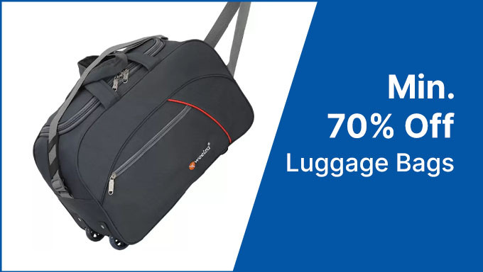 Min. 70% Off On Luggage Bags 