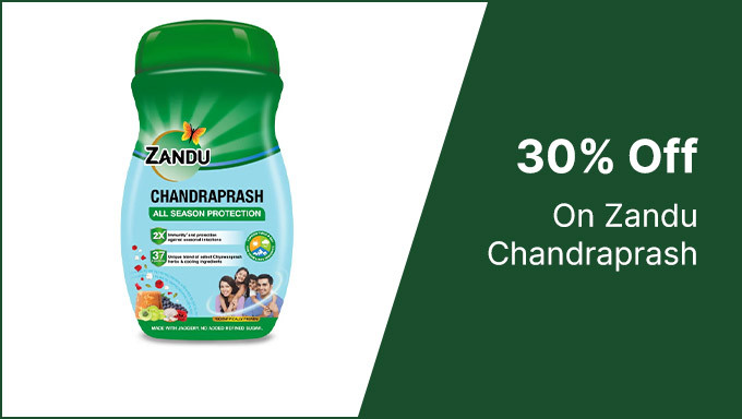 Get 30% Off On Zandu Chandraprash for Summer Immunity 