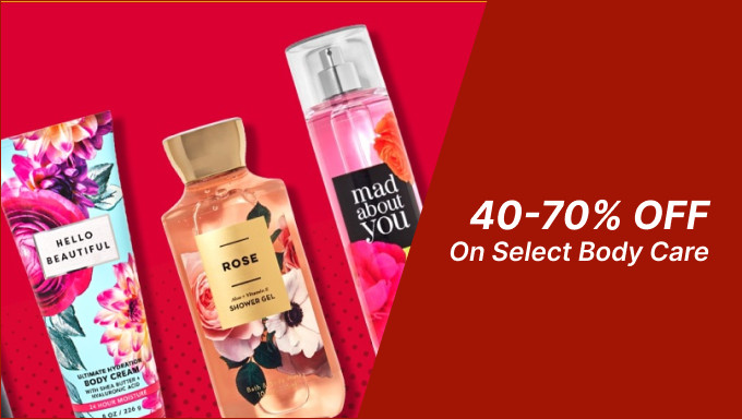 Get 40% To 70% Off On Bath & Body Works Buy Fragrance,Hair Care,Makeup & More