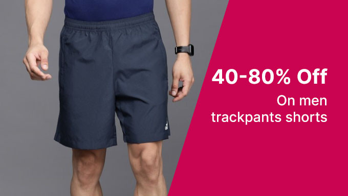 Get 40% To 80% Off On Men Trackpants,Shorts,Tights Of Brands Puma,Reebok & More