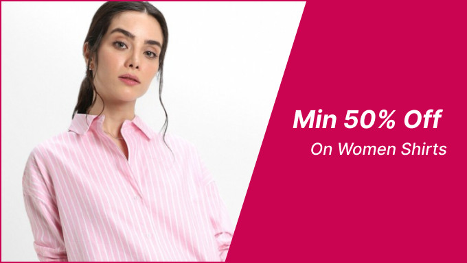 Min 50% Off On Women Shirts Of Brands Roadster,Dressberry,Beasd,Tokyo Talkies & More