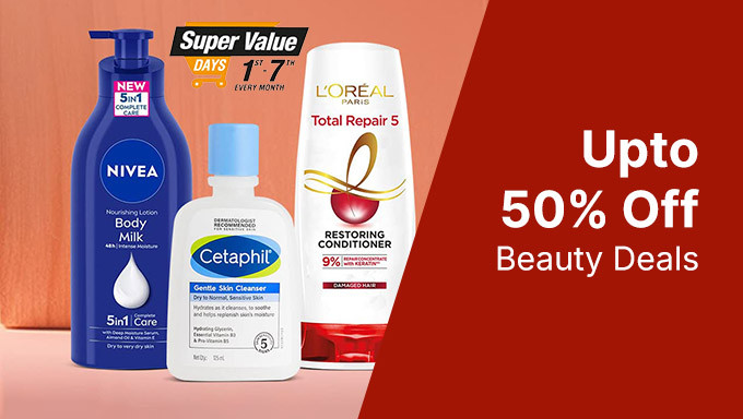 Super Saver Beauty Sale | Upto 50% Off on Top Brands