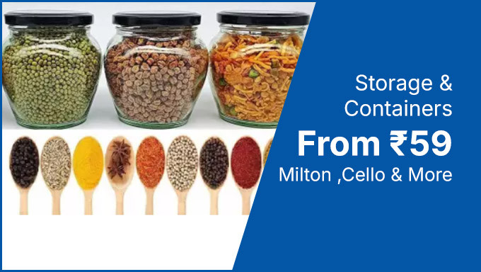 Storage & Containers From Rs.59 Milton ,Cello & More 