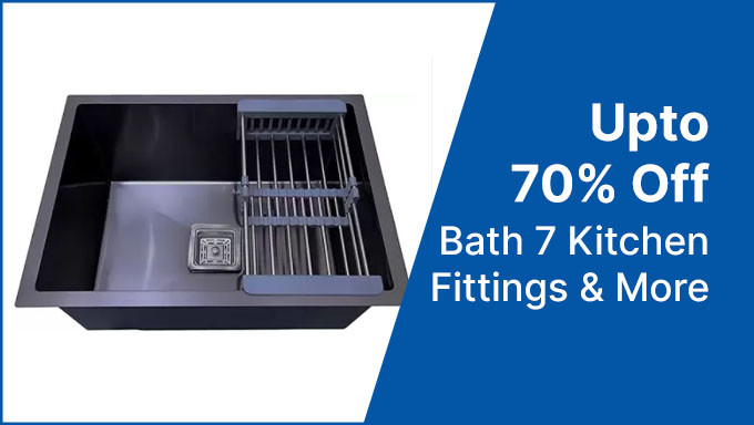  Upto 70% Off On Bath & Kitchen Fittings From Hindware,Jaquar & More +Bank Offers